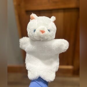 White Plush Animal Hand Puppet